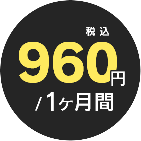 税込み960円／1か月間